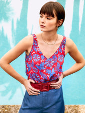 Débardeur Oiseau de Nuit Rouge