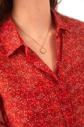 Chemisier en soie Grenades