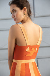 Vestido de seda Hibiscus