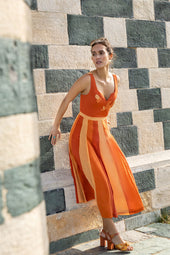 Vestido de seda Hibiscus