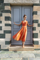 Robe en soie Hibiscus