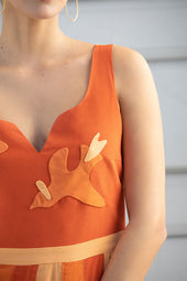 Vestido de seda Hibiscus