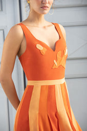 Vestido de seda Hibiscus