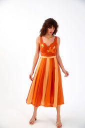 Vestido de seda Hibiscus