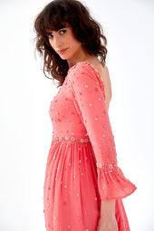 Robe en soie Hortensia