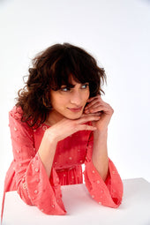 Robe en soie Hortensia