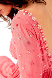 Robe en soie Hortensia