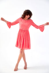 Robe en soie Hortensia