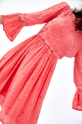 Robe en soie Hortensia