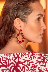 Boucles d'oreilles Corail