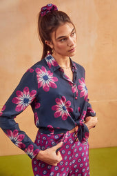 Sicuani Navy blouse