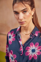 Sicuani Navy blouse