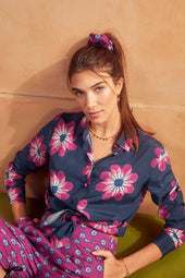 Sicuani Navy blouse