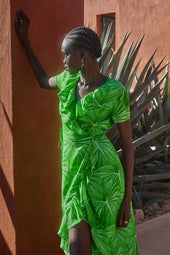 Volage dress in silk L'Amazonie