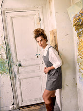 Robe Salopette Carreaux