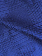 Robe Salopette Jacquard Bleu Cobalt