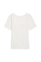 T-shirt Paresseuse en coton Blanc Innocent
