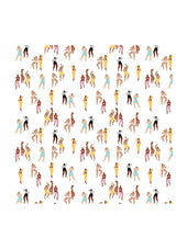 Carré de soie coton Isabelle Feliu 65x65cm