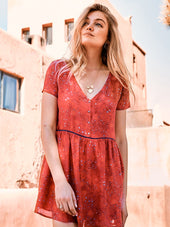 Robe Frivole imprimé Bomas