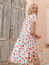 Robe T-shirt en soie coton Les Sucettes