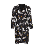 Robe portefeuille en soie la Magie