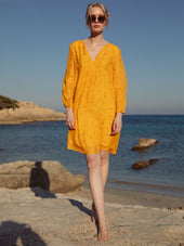 Robe tunique en soie Allumer le Feu